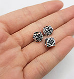 Бусина с фианитами, 7х7х7мм, фото 2