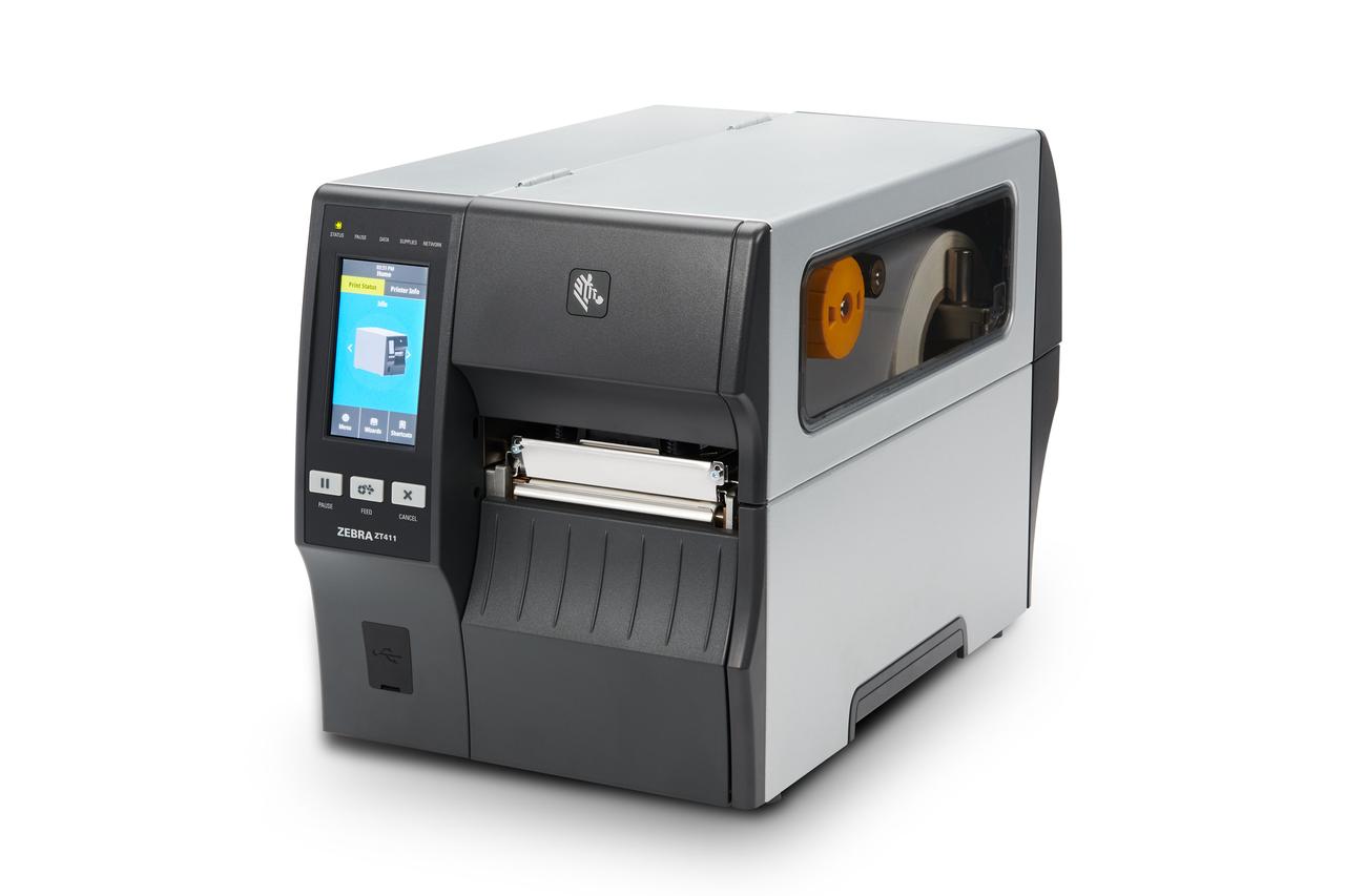 Промышленный принтер Zebra ZT411 (с намотчиком)