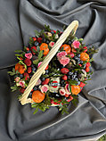 Фруктовая корзина «Вкус безумия» с ягодами, цветами и Prosecco, 35 см, фото 3