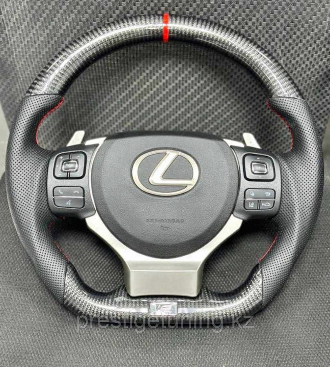 Руль в сборе на Lexus IS 2013-16 дизайн F-Sport (Карбон)