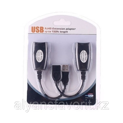 USB удлинитель по витой паре до 40 метров (USB - RJ-45 Extension adapter), фото 2