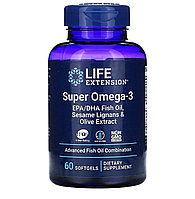 Life extension super omega-3, 60 мягких таблеток