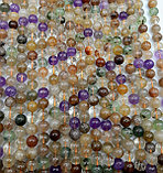 Микс камней (аметист, пренит, Волосы Венеры, цитрин), 10мм, фото 2