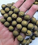 Агат золотистый, матовый с бензин. напылением 10 мм, фото 3