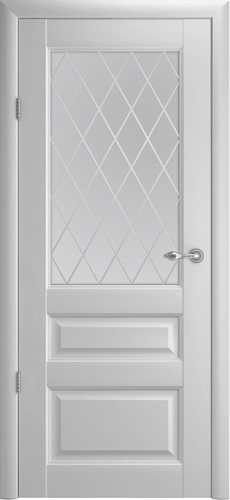 Межкомнатная дверь Albero Эрмитаж-2 Полотно остекленное (ПО), 2300мм×900мм, Платина - фото 1 - id-p111035001