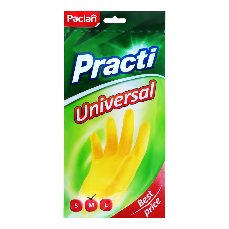 Перчатки резиновые Paclan Universal M