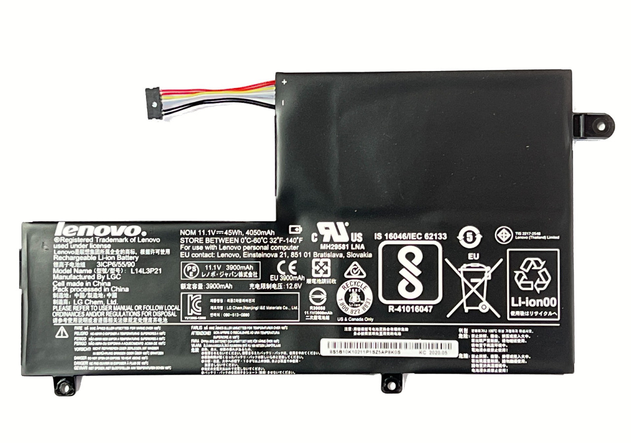 Аккумулятор для ноутбука LENOVO Yoga 500, 510s-14ikb 500-14ISK L14M3P21 L15L3PB1 11.1v 4050mAh 45Wh (ORG)
