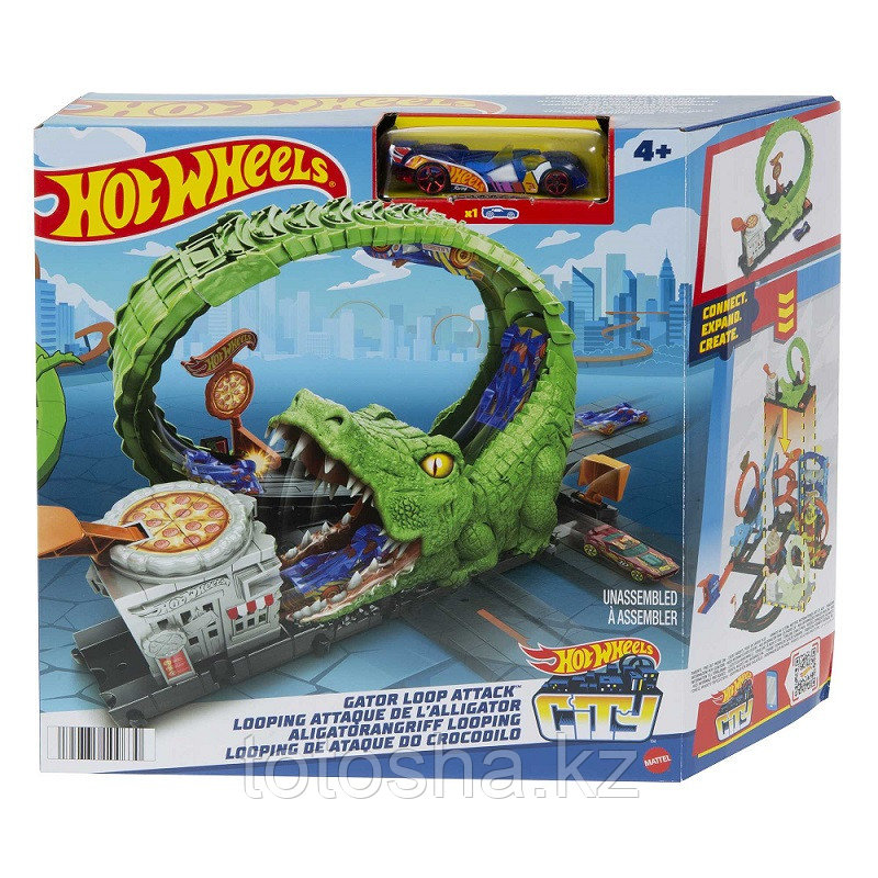 Трек Hot Wheels "Атака аллигатора" Gator Loop Attack HDR29/HKX39