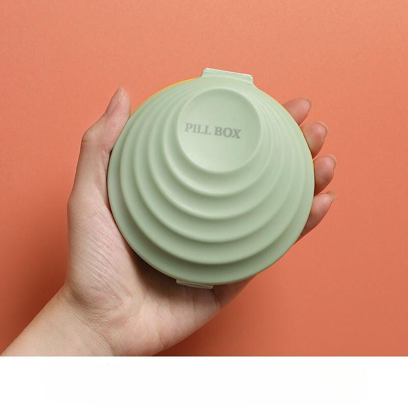 Таблетница круглая зеленая 10 см Pill Box доставка по городу Алматы ...