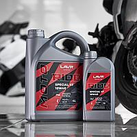 Моторное масло синтетическое Лавр 10w-40 MOTO RIDE SPECIAL 4Т SN, 1 л