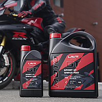 Моторное масло синтетическое Лавр GT SPORT 4T, 1 л
