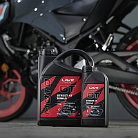 Моторное масло синтетическое Лавр GT STREET 4T, 4 л