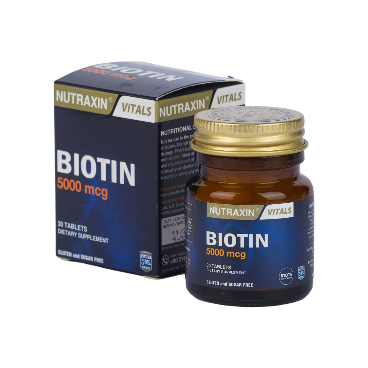 Витамины Biotin ( биотин) - фото 1 - id-p111367548