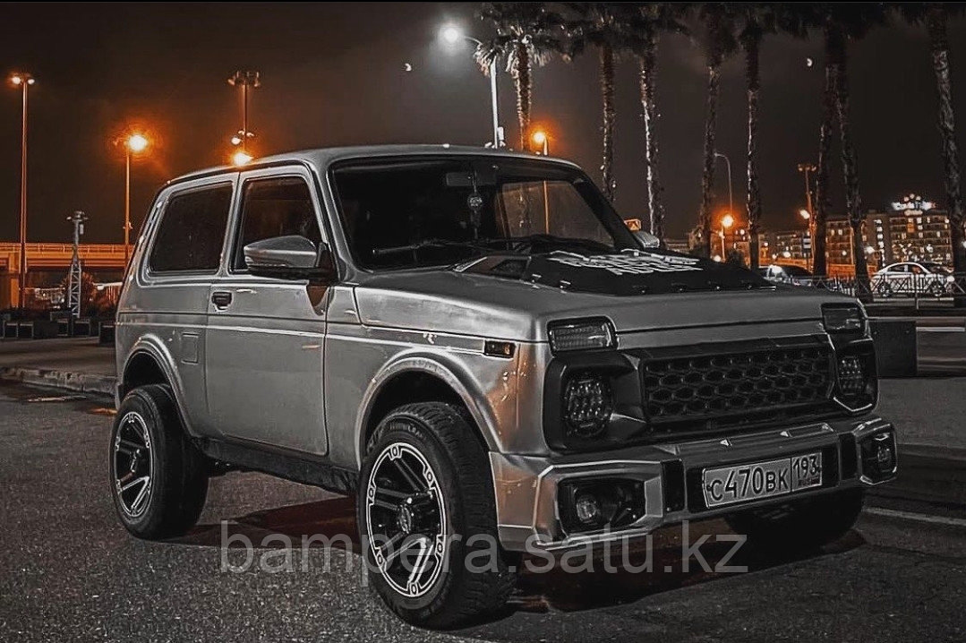 Накладка на капот "Magnum" (пластик) для Lada 4x4 - фото 10 - id-p111367381