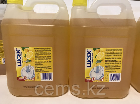 Средство для мытья посуды "Lucek"  лимон 5 л, фото 2