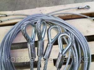 Обжим троса d.12мм втулками для зажима троса, DIN 3093, фото 1