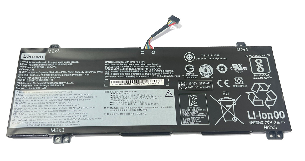 Аккумулятор для ноутбука L18C4PF3 L18M4PF4 L18C4PF4 Lenovo ideapad C340-14 S540-14 Flex-14 15.36V 45Wh 2964mAh