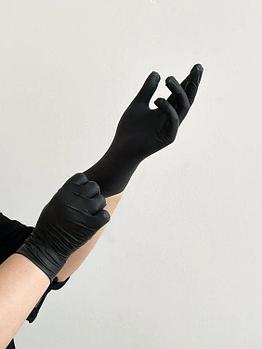 Перчатки Black powder free нитрил/винил (розовые), размер S,100шт