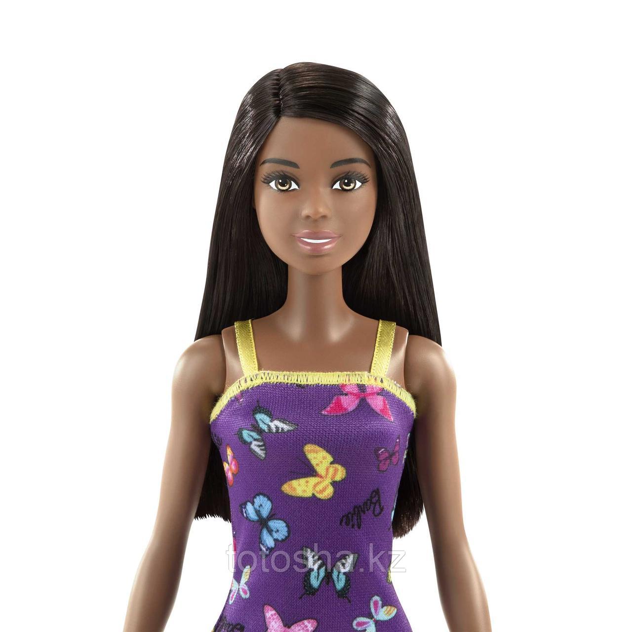 Кукла Barbie в фиолетовом платье с бабочками из серии Стиль Mattel HBV07 - фото 5 - id-p111375584