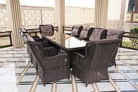 Комплект мебели Авангард классик (стол и стулья) Avangard Classic - Прямоугольный стол, стул 10 шт., Шоколад