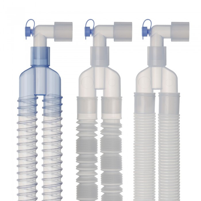 Контур дыхательный анестезиологический коаксиальный гофрированный Ø26 мм 180 см, с мешком Б/л 2 л и лимбом 90 - фото 1 - id-p111199980