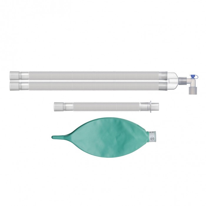 Контур дыхательный анестезиологический коаксиальный гофрированный Ø26 мм 180 см, с мешком Б/л 2 л и лимбом 90 - фото 2 - id-p111199980