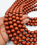 Яшма красная, 10 мм, фото 3