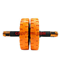 Ролик для тренировки пресса "ROLLER X-PRO" Orange, фото 2