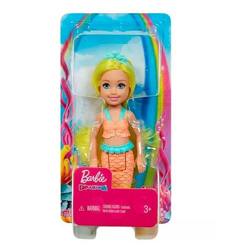 Кукла Barbie Dreamtopia Chelsea маленькая русалка с желтыми волосами , Mattel GJJ85/GJJ88