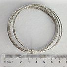 Браслет жёсткий из серебра с алмазной гранью SOKOLOV 94050128 покрыто  родием, фото 3
