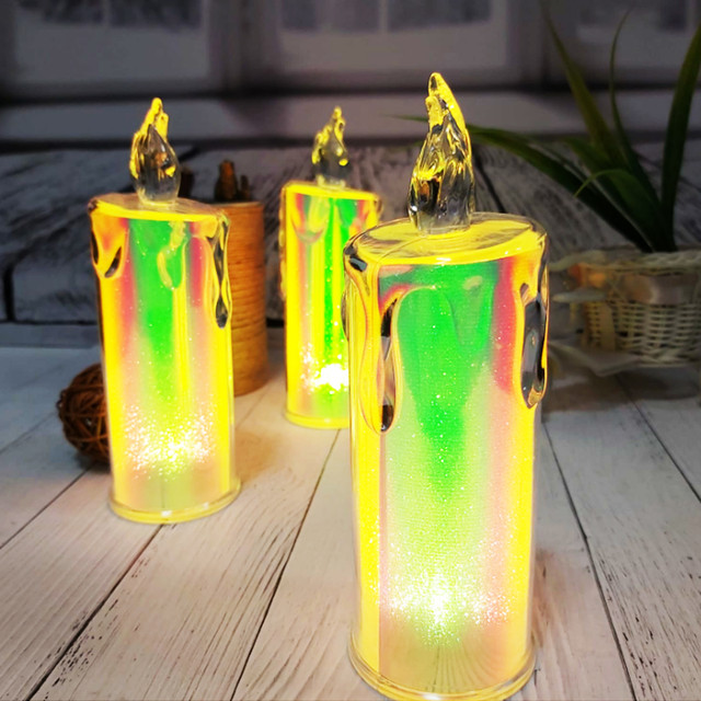 Светодиодный фонарик LED свеча на батарейках Svetodiodnyj fonarik LED svecha na batarejkah