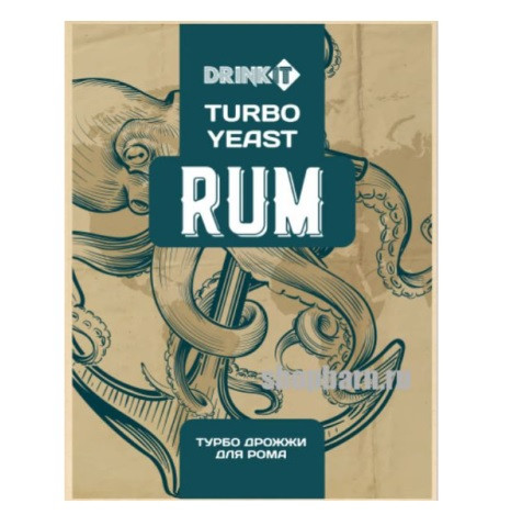 Турбо дрожжи для рома Drinkit Rum, 72 г