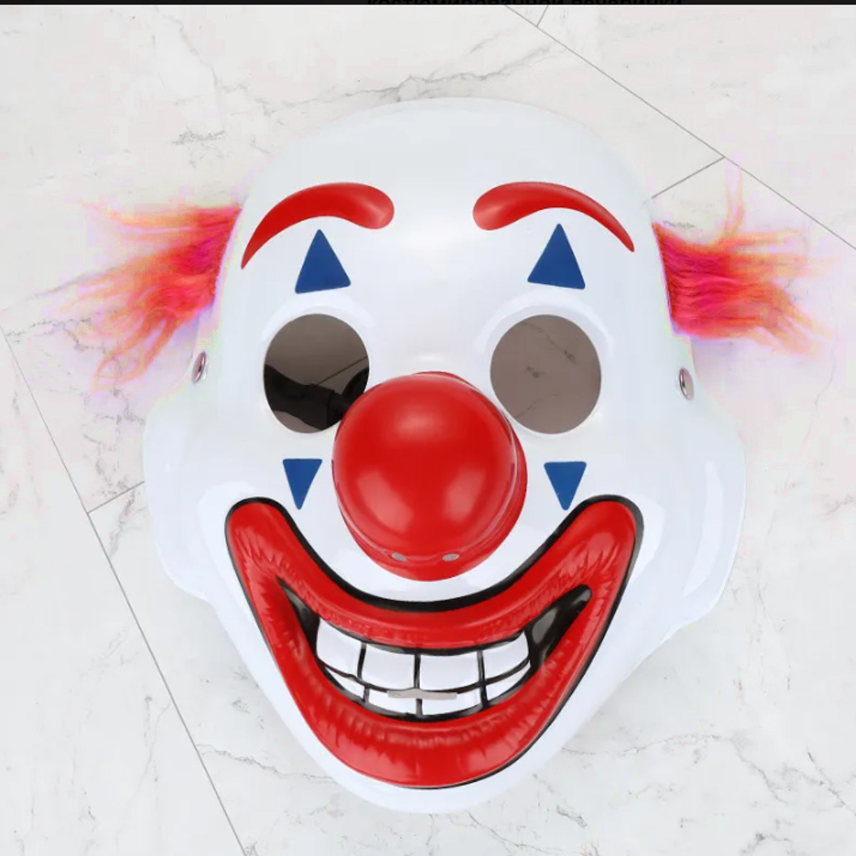 Маска клоуна с красными волосами - фото 5 - id-p111393848