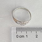 Кольцо Aquamarine 664421.5 серебро с родием вставка фианит фианит, фото 3