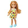 Кукла Barbie Chelsea "Челси брюнетка в платье с принтом сердечки", Mattel DWJ33/HNY57, фото 4