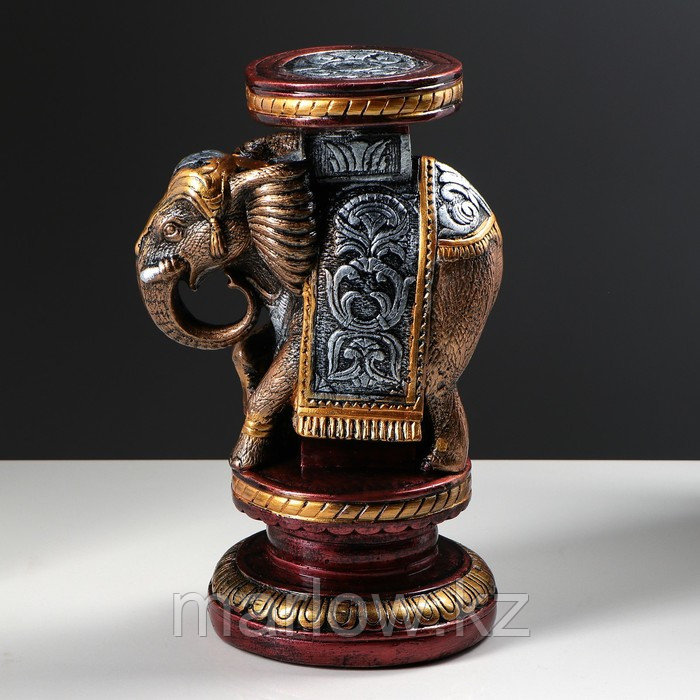 Подставка декоративная "Индийский слон", бронзовая, 34 см, микс - фото 9 - id-p111395101