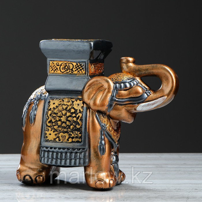 Подставка декоративная "Индийский слон", бронзовая, 27 см, микс - фото 2 - id-p111395118