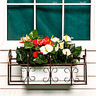 Подставка для цветов балконная, 66 × 29 × 26 см, металл, цвет бронзовый, фото 3