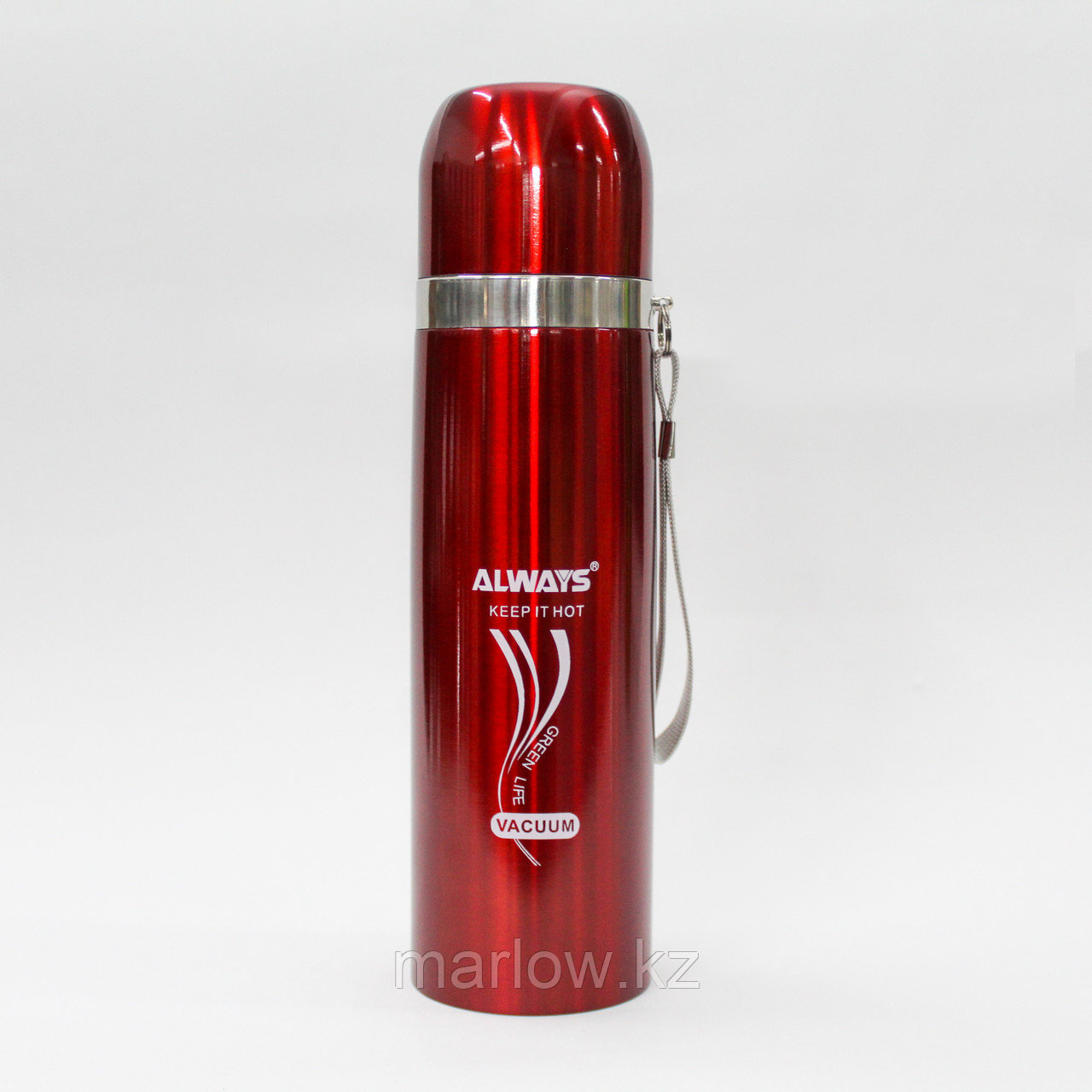 Термос-стакан, "Always keep it hot", 0.5 л, красный - фото 1 - id-p111395517