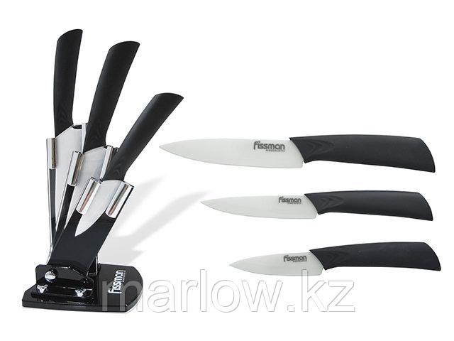 2653 FISSMAN Набор ножей 4 пр. RITS premium на акриловой подставке (белые керамические лезвия) - фото 1 - id-p111396685