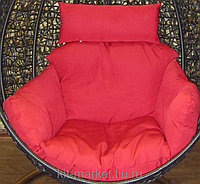 Плетеное подвесное кресло из искусственного ротанга, на ножке-стоянке