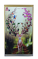 Инфракрасный электрообогреватель-картина "Олень с цветочными рогами", 500 ват, 100*60 см