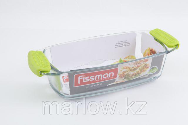 6137 FISSMAN Прямоугольное блюдо для запекания 33.5x17.9x5 см / 1.6 л с силиконовыми ручками (стекло) - фото 1 - id-p111398404