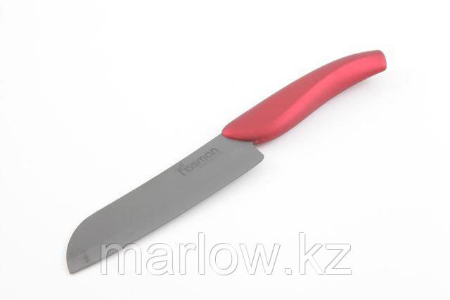 2242 FISSMAN Сантоку нож TORRO zirconium plus 13 см (чёрное керамическое лезвие) - фото 1 - id-p111398740