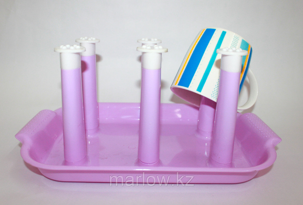 Сушилка для детской посуды, 26 см, фиолетовая - фото 1 - id-p111399158