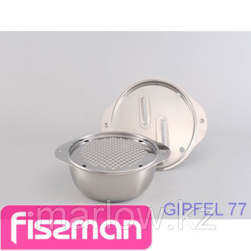 5663 GIPFEL Глубокая миска с набором круглых терок 16 см (нерж. сталь) - фото 1 - id-p111399809