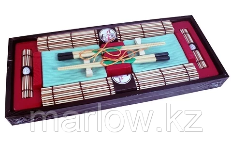 9588 FISSMAN Набор для суши 10 пр. на 2 персоны в деревянной коробке (керамика, бамбук, дерево) - фото 1 - id-p111401003