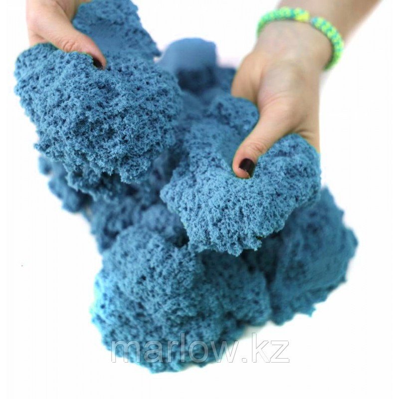 Кинетический песок 1 кг (Синий), Россия - фото 1 - id-p111401898