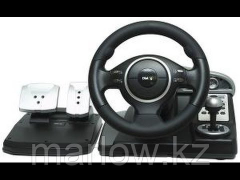 Игровой руль "COWBOY® Speed Patrol Real 5in1 Steering Wheel,Vibration Force compatible with PS2 & PS3, M:801" - фото 1 - id-p111402901