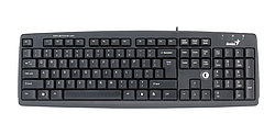 Клавиатура "Genius KB-06 XE Desktop Keyboard, eng / rus / kaz,Black,USB кор-20шт made in China"